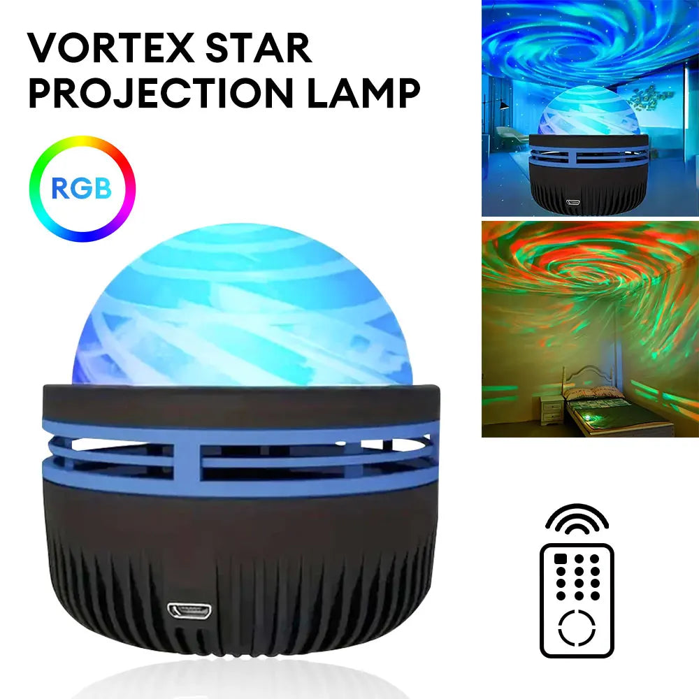 Starry Sky Galaxy Projector Lamp with Remote – LED Night Light for Bedrooms(brown)